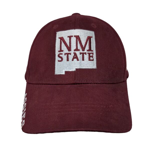 Russell Athletic Mens Strapback Hat Red Embroidered New Mexico State Aggies Logo - Picture 1 of 8